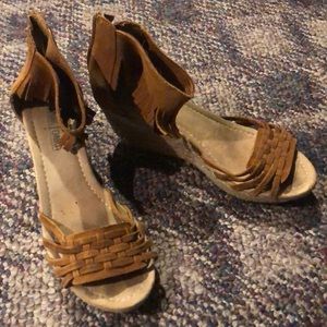 Minnetonka wedge sandals